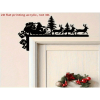 CIFbuy 3D Santa Silhouette Wall Art with Reindeer Antlers Holiday Hanging Ornaments for Home Decor (TikTok, temu pick-up service)