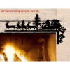 CIFbuy 3D Santa Silhouette Wall Art with Reindeer Antlers Holiday Hanging Ornaments for Home Decor (TikTok, temu pick-up service)