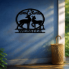 CIFbuy Gothic Deer Skull Wall Art Modern iron Animal Sculpture Waterproof Rustproof Home Decor Halloween Gift (TikTok, temu pick-up service)