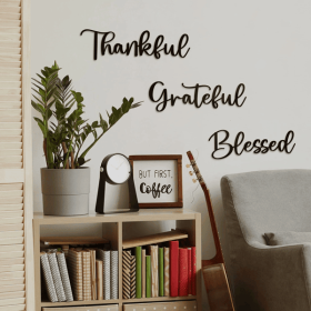 CIFbuy 3 Piece Thanksgiving Scripture Wall Art Set Inspirational Bible Verse Christian Home Decor Modern Housewarming Gift (TikTok