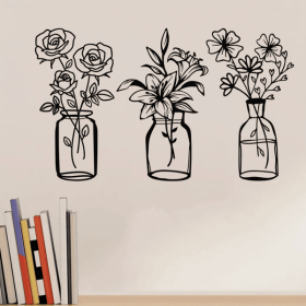 CIFbuy Sleek Minimalist iron Tulip Sculpture Modern Abstract Home Office Decor(TikTok, temu pick-up service)