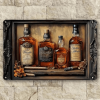 CIFbuy Whiskey Cigar Square Metal Aluminum Wall Art TikTok, temu pick-up service