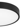 13" Flush Mount Light Integrated LED 3CCT Black Trim Finish
