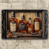 CIFbuy Whiskey Cigar Square Metal Aluminum Wall Art TikTok, temu pick-up service
