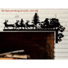 CIFbuy 3D Santa Silhouette Wall Art with Reindeer Antlers Holiday Hanging Ornaments for Home Decor (TikTok, temu pick-up service)