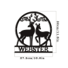 CIFbuy Gothic Deer Skull Wall Art Modern iron Animal Sculpture Waterproof Rustproof Home Decor Halloween Gift (TikTok, temu pick-up service)