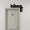 CIFbuy Funny Bathroom Metal Door Sign Creative Home Office Decor (TikTok, temu pick-up service)