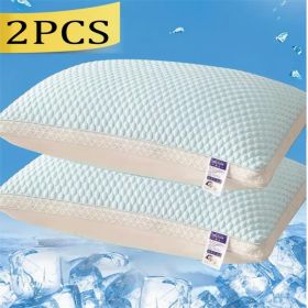 Cooling Breathable Tofu Pillows 2 PACK (Option: Sky Blue)