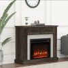 47" Electric Fireplace Remote Control With 2 Drawer